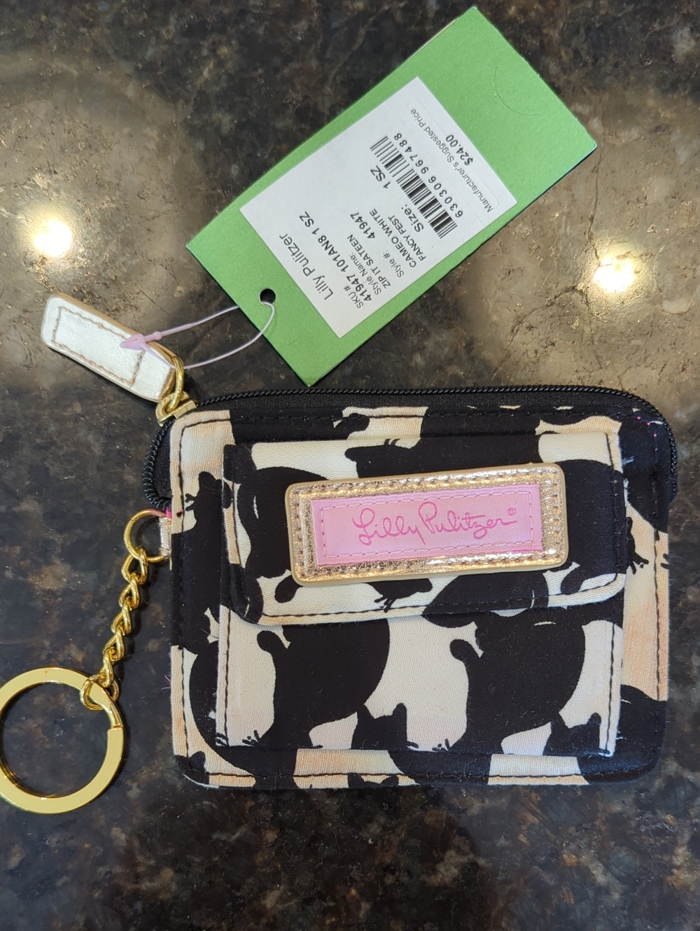 NWT Lilly Pulitzer Zip It Sateen Fancy Fest Wallet RARE 2012